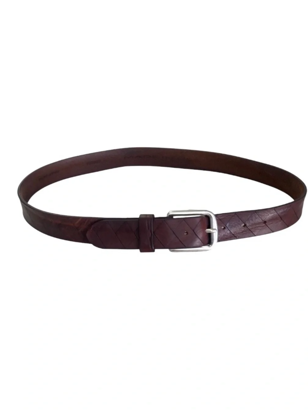 Men’s Italian Leather Brown Belt Size 40-41”